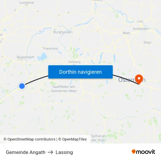 Gemeinde Angath to Lassing map