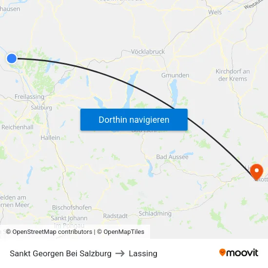 Sankt Georgen Bei Salzburg to Lassing map