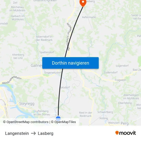 Langenstein to Lasberg map