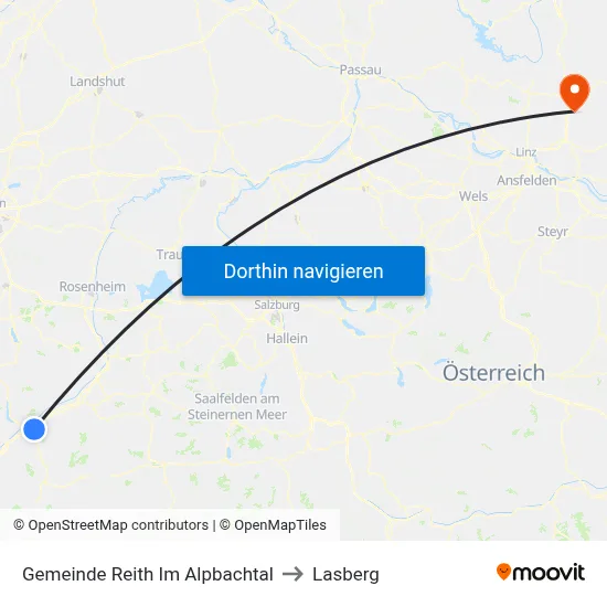 Gemeinde Reith Im Alpbachtal to Lasberg map