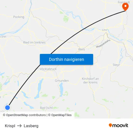 Krispl to Lasberg map