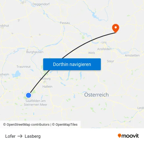 Lofer to Lasberg map