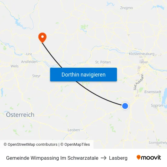 Gemeinde Wimpassing Im Schwarzatale to Lasberg map