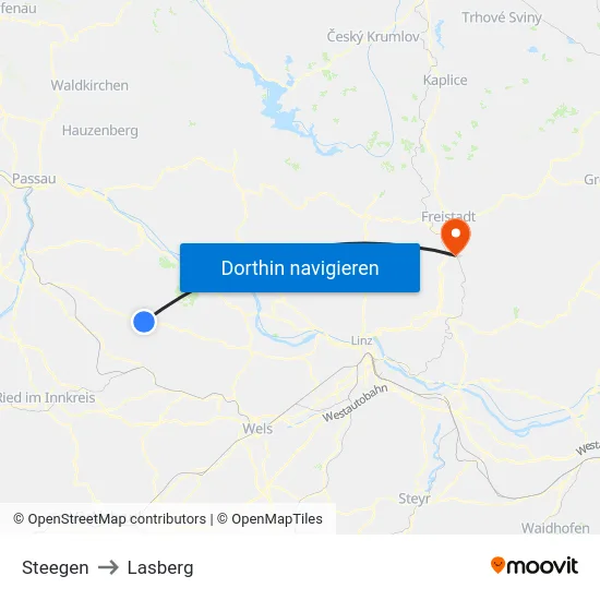 Steegen to Lasberg map