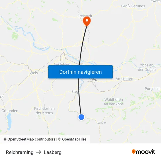Reichraming to Lasberg map