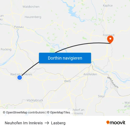 Neuhofen Im Innkreis to Lasberg map