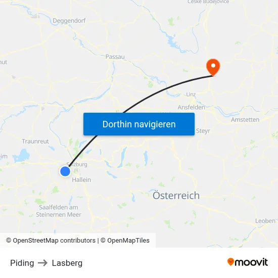 Piding to Lasberg map