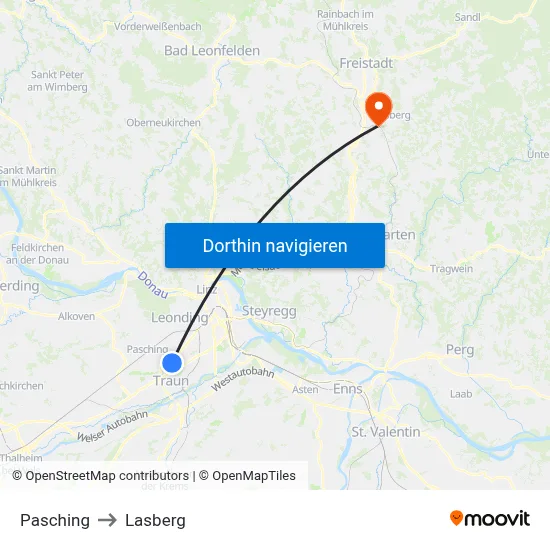 Pasching to Lasberg map