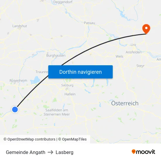 Gemeinde Angath to Lasberg map