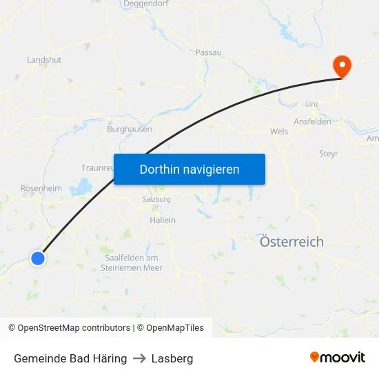 Gemeinde Bad Häring to Lasberg map