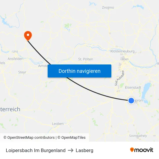 Loipersbach Im Burgenland to Lasberg map