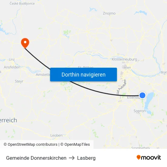 Gemeinde Donnerskirchen to Lasberg map