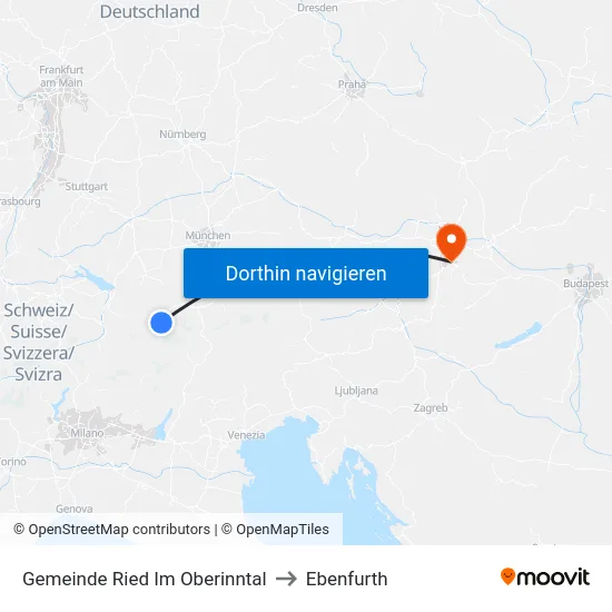 Gemeinde Ried Im Oberinntal to Ebenfurth map
