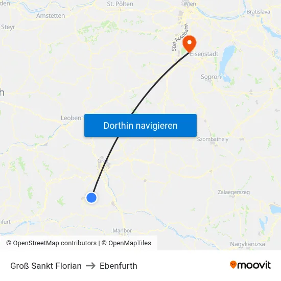 Groß Sankt Florian to Ebenfurth map