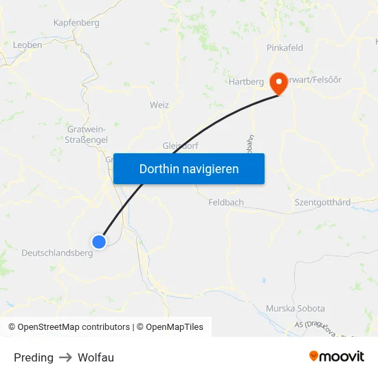 Preding to Wolfau map