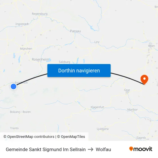 Gemeinde Sankt Sigmund Im Sellrain to Wolfau map