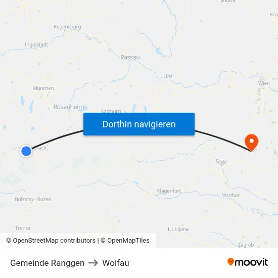 Gemeinde Ranggen to Wolfau map