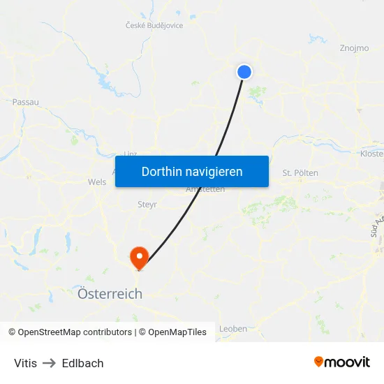 Vitis to Edlbach map