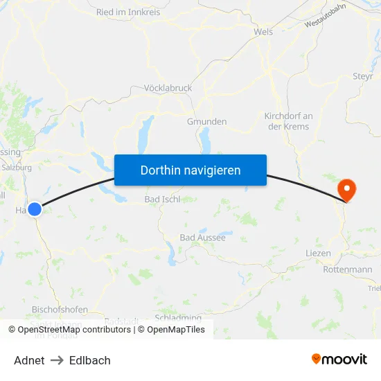 Adnet to Edlbach map