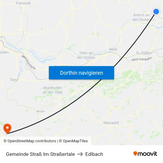 Gemeinde Straß Im Straßertale to Edlbach map