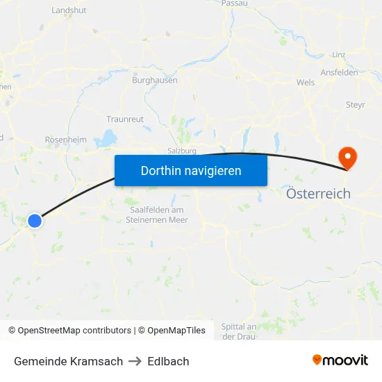 Gemeinde Kramsach to Edlbach map