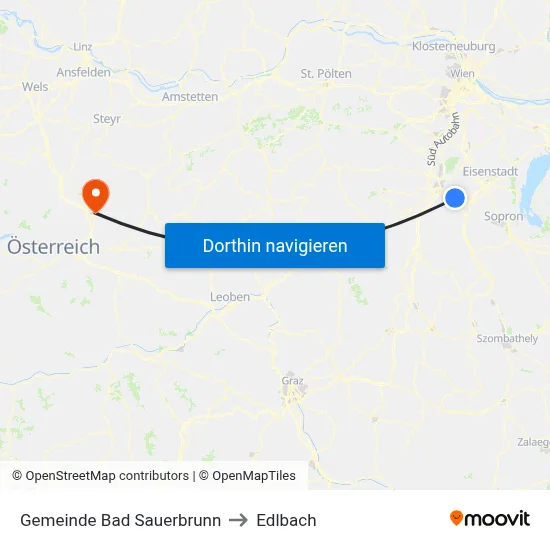 Gemeinde Bad Sauerbrunn to Edlbach map