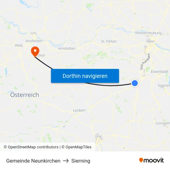 Gemeinde Neunkirchen to Sierning map