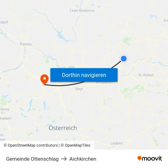 Gemeinde Ottenschlag to Aichkirchen map