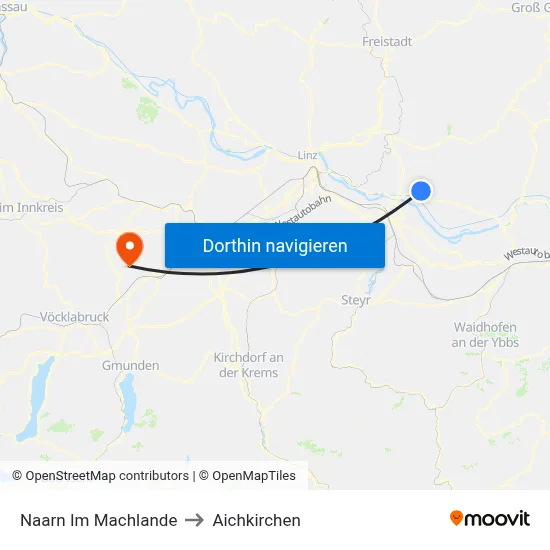 Naarn Im Machlande to Aichkirchen map