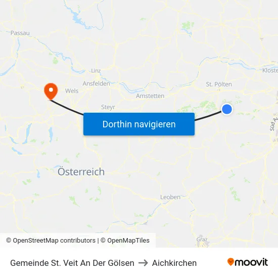 Gemeinde St. Veit An Der Gölsen to Aichkirchen map