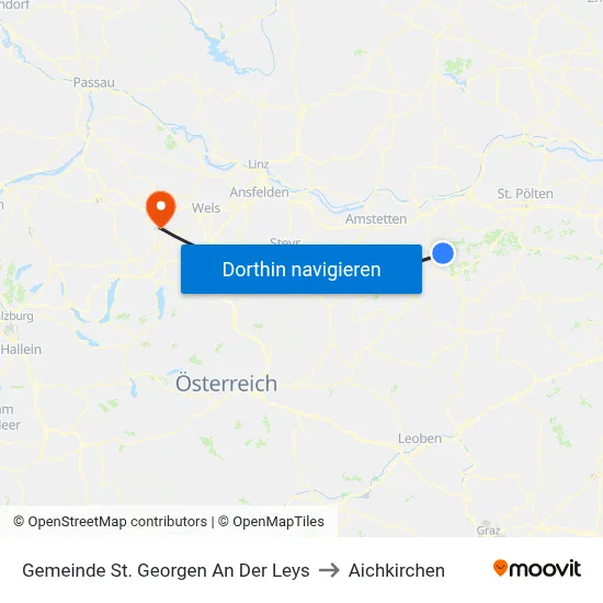 Gemeinde St. Georgen An Der Leys to Aichkirchen map