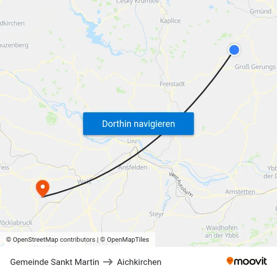 Gemeinde Sankt Martin to Aichkirchen map