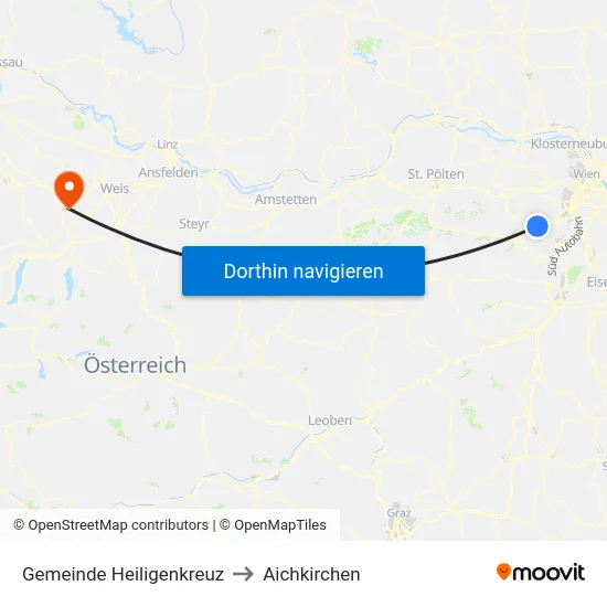 Gemeinde Heiligenkreuz to Aichkirchen map