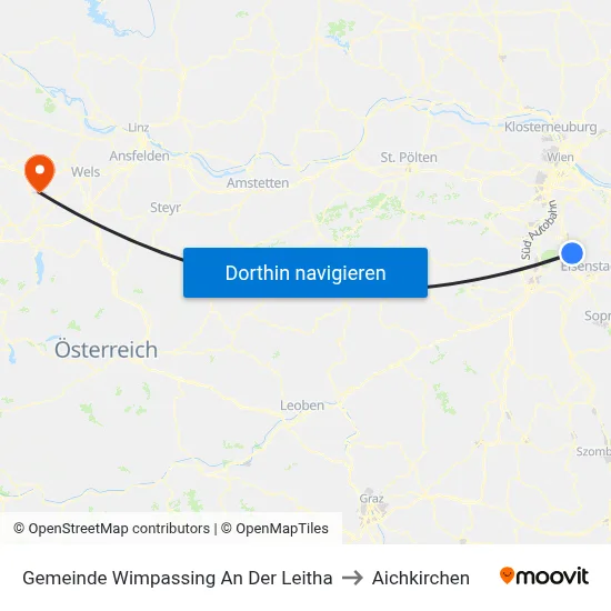 Gemeinde Wimpassing An Der Leitha to Aichkirchen map