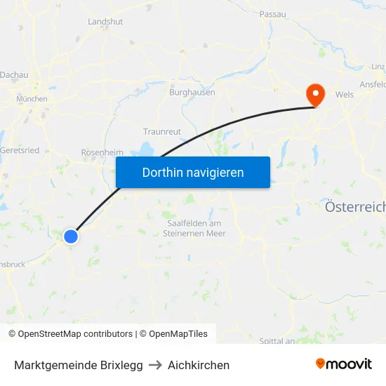 Marktgemeinde Brixlegg to Aichkirchen map