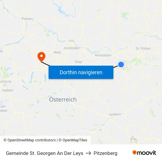 Gemeinde St. Georgen An Der Leys to Pitzenberg map