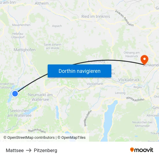 Mattsee to Pitzenberg map