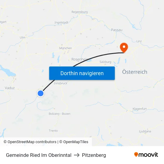 Gemeinde Ried Im Oberinntal to Pitzenberg map