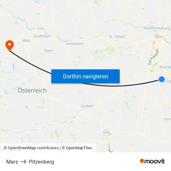 Marz to Pitzenberg map