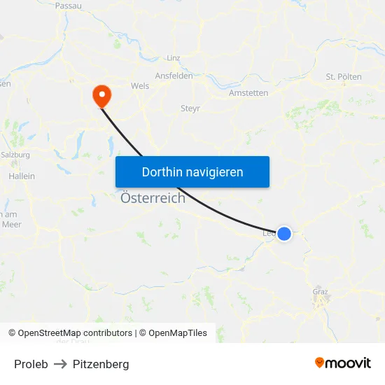 Proleb to Pitzenberg map