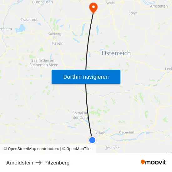 Arnoldstein to Pitzenberg map