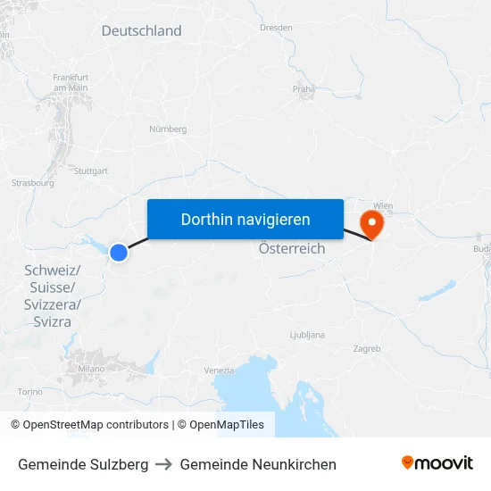 Gemeinde Sulzberg to Gemeinde Neunkirchen map