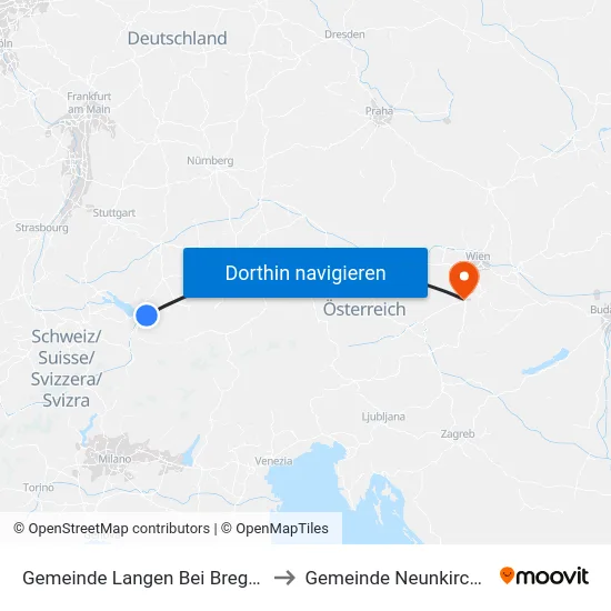 Gemeinde Langen Bei Bregenz to Gemeinde Neunkirchen map