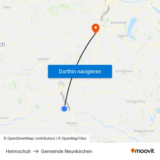 Heimschuh to Gemeinde Neunkirchen map