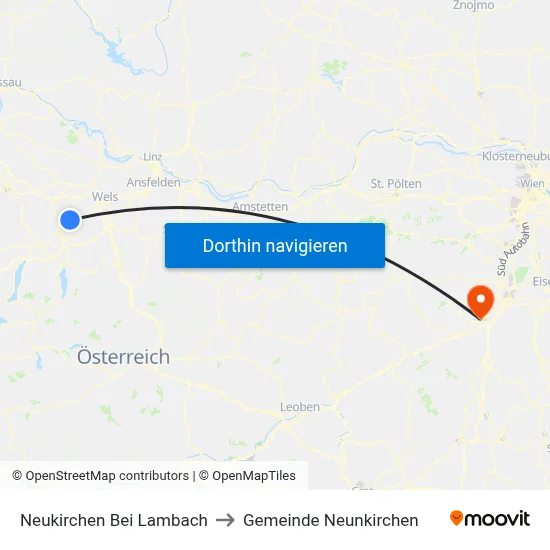 Neukirchen Bei Lambach to Gemeinde Neunkirchen map