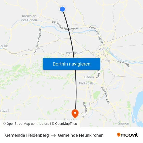 Gemeinde Heldenberg to Gemeinde Neunkirchen map