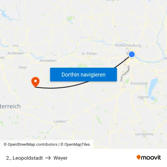 2., Leopoldstadt to Weyer map