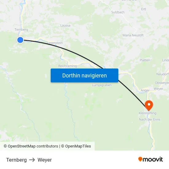 Ternberg to Weyer map