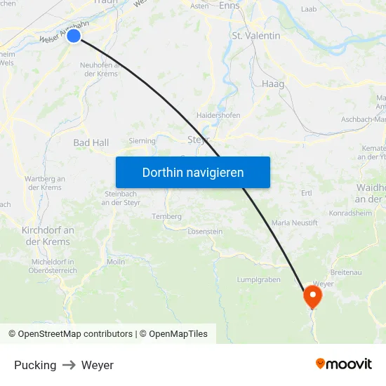 Pucking to Weyer map