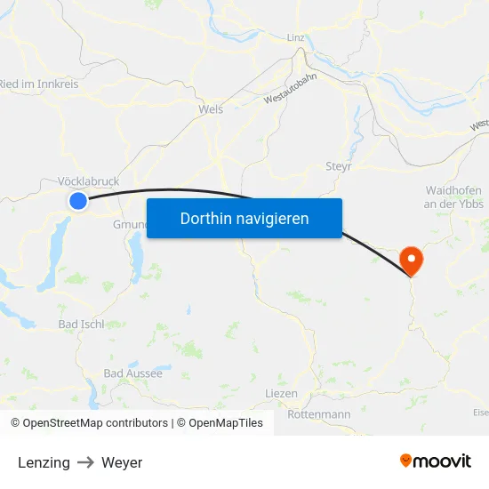 Lenzing to Weyer map